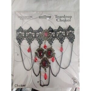 New Underwraps costumes Halloween Goth Chandelier Teardrop choker